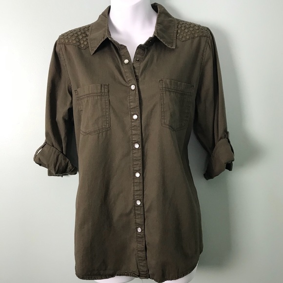 Democracy Tops - Nordstrom Democracy Rocker Embellished Shirt